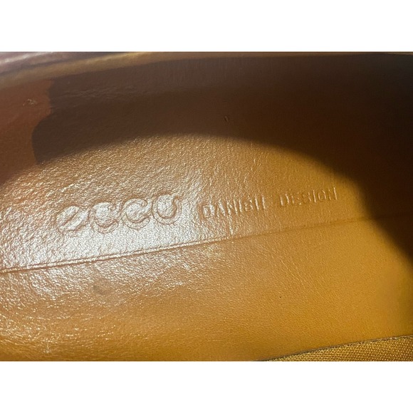 Ecco Men's Sneaker Shoes Danish Design Size 8.5 US Brown Leather - Picture 8 of 9